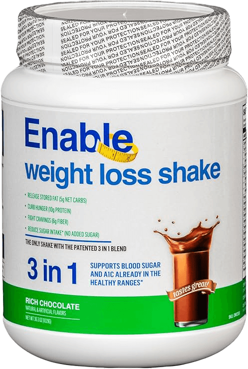 chocolate-enable-shale Del Mar Health Enable Weight Loss and Glucose Support Shake